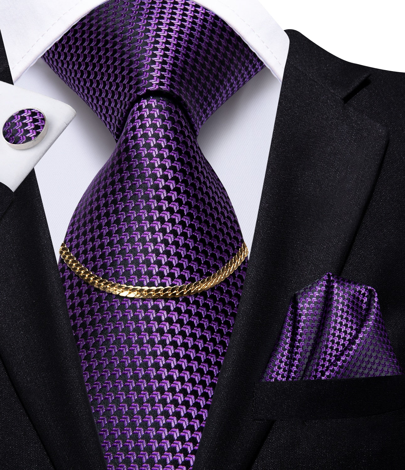 Hi-Tie Luxury Design Set ~ Fashion Tie ~ Pocket Square ~ Cufflinks!